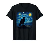 Opera d'Arte Ispirata alla Notte Stellata dell'aquila Calva di Van Gogh Maglietta
