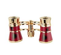 Opera Occhiali Binocolo Ottico Lente Teatro Maniglia Telescopio Strumento di Visualizzazione Delicato Multiuso Campeggio Donne Macchiato Rosso, Catena