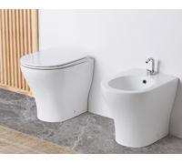 OPERA SANITARI Coppia Vaso e Bidet senza brida filo muro Zero
