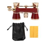 Opera Telescopio Binoculare, 3X25 Binocoli da Teatro in Plastica Telescopio Binoculare Telescopio Portatile, per Adulti Donne Ragazze Ragazzi in Concerti Musicali Teatro (Rosso)