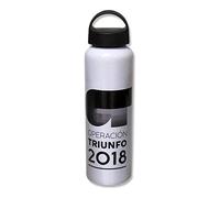 Operación Triunfo Bottiglia in alluminio da 600 ml, bianca, per adulti, unisex