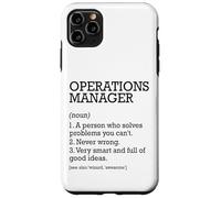 Operations Manager Definizione del lavoro Personalizzato Divertente Custodia per iPhone 11 Pro Max
