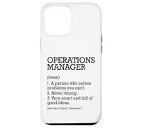 Operations Manager Definizione del lavoro Personalizzato Divertente Custodia per iPhone 12 Pro Max