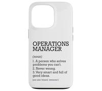 Operations Manager Definizione del lavoro Personalizzato Divertente Custodia per iPhone 13 Pro