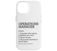 Operations Manager Definizione del lavoro Personalizzato Divertente Custodia per iPhone 14
