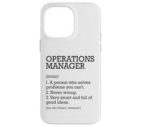 Operations Manager Definizione del lavoro Personalizzato Divertente Custodia per iPhone 14 Pro Max