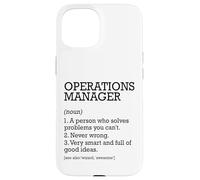 Operations Manager Definizione del lavoro Personalizzato Divertente Custodia per iPhone 15