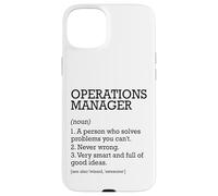 Operations Manager Definizione del lavoro Personalizzato Divertente Custodia per iPhone 15 Plus