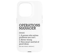 Operations Manager Definizione del lavoro Personalizzato Divertente Custodia per iPhone 15 Pro