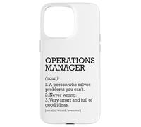 Operations Manager Definizione del lavoro Personalizzato Divertente Custodia per iPhone 15 Pro Max