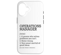 Operations Manager Definizione del lavoro Personalizzato Divertente Custodia per iPhone 16