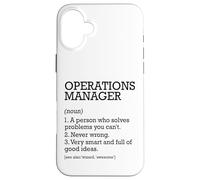 Operations Manager Definizione del lavoro Personalizzato Divertente Custodia per iPhone 16 Plus