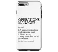 Operations Manager Definizione del lavoro Personalizzato Divertente Custodia per iPhone 7 Plus/8 Plus