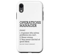 Operations Manager Definizione del lavoro Personalizzato Divertente Custodia per iPhone XR