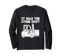 Operatore del Carrello elevatore Il conducente del Carrello elevatore Era L'Altro Turno Maglia a Manica