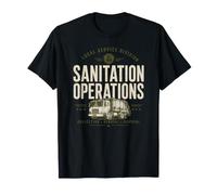 Operazioni igienico-sanitarie Garbage Truck Worker Maglietta