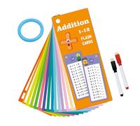 Operazioni matematiche Esercizio Flashcards Cancellabili Matematica Study Cards Kid Precoce Apprendimento Study Card per bambini in età prescolare Carte di apprendimento matematico interattivo