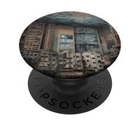 Opere d'arte del paesaggio urbano surreale PopSockets PopGrip Adesivo