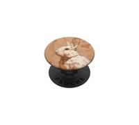 Opere d'arte ritratto coniglio bianco PopSockets PopGrip Adesivo