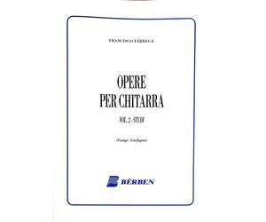 Opere per chitarra - Volume 2 Studi - 34 studi - Francisco Tárrega