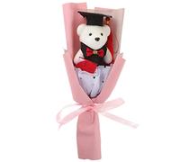 Operitacx 1 Mazzo Di Fiori In Miniatura Ragazza Di Stoffa Regalo Di Rose Accessori Regalo Laurea Orso Bouquet Regalo Decorazioni Floreali Rosa Souvenir Bouquet Di Plastica Bambola Di