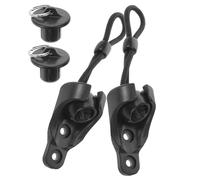 Operitacx 1 Set Accessori Antivento per Tende con Coperchi Regolabili Kit Completo Fibbia e Corda Elastico per Massima Stabilità e Protezione Condizioni Ventose
