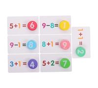 Operitacx 1 Set Carte Flash Matematiche per Educativi per Apprendimento Della Matematica Materiali Sicuri e Interattivo per Sviluppo Cognitivo e Abilità Problemi Adatto per Interventi