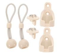 Operitacx 1 Set Kit Ricambio Antivento per Tende Accessori con Clip e Terminali Regolabili per Protezione e Stabilità Condizioni Ventose