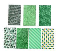 Operitacx 1 Set Pelle di St. Patry Decorazione di Ornamenti Vassoio Decorativo Ornamenti di Campanellini Marmi Kit da Ornamenti Luminosi Pelli Tessuto di Sughero Festival Green 7 Pz