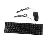 Operitacx 1 Set Tastiera e Mouse Cablati Silenziosi per Tastiera Full Ergonomica Mouse Ad Precisione Compatibile con Laptop e Computer