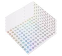 Operitacx 10 Fogli Etichette di Controllo Qualità Argento Autoadesive Design Unico, Adesivi per Ispezione e Garanzia di Qualità, Applicazione Facile per Prodotti