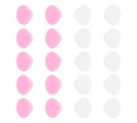 Operitacx 10 Paia Fermo Occhiali Antiscivolo in Silicone, Leggero | Puntali per Aste, Comodi da Indossare, Rosa e Bianco, per Occhiali e Lenti, Accessori di Supporto