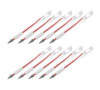 Operitacx 10 Penne per Posizionamento Permanente Sopracciglia Rosse, Pennarelli Waterproof per Trucco Microblading, Strumenti Precisi per Tatuatori e Estetisti