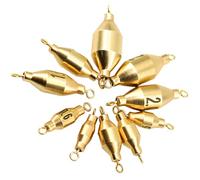 Operitacx 10 Pezzi Girelle in Rame per Piombi da Pesca Portatili, Accessori Pratici per Esche, Pesi Marittimi Multifunzione per Pesca in Mare e Freshwater