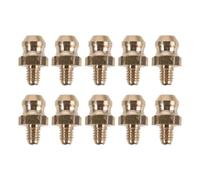 Operitacx 10 Pezzi Ingrassatore in Ottone M4x0,7 Diritto per Manutenzione | Flusso Regolare, Blocco Ridotto, Finitura Liscia Interna, per Binari Cnc e Cuscinetti in Spazi Stretti