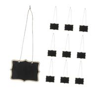 Operitacx 10 pezzi Mini Lavagnette Doppia Faccia in con Cordino per Appendere Lavagne Piccole per Segnaposto Decorazioni Lavagne per Messaggi e Artigianato