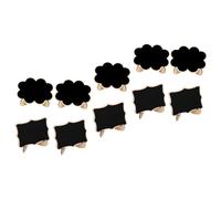 Operitacx 10 pezzi Mini Lavagnette in con Decorazioni Fiore e Piccole Lavagne Memo Tavolo per Eventi Segnaposto Matrimonio e Festa Lavagna Cancellabile per Messaggi e Cartellini