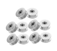 Operitacx 10 Pezzi Pulegge Sincronizzate Denti in Alluminio per Cinghie Puleggia Folle Silenziosa e Resistente per Stampanti Cnc e Trasmissione di Precisione