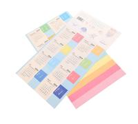 Operitacx 10 set Foglietti Adesivi Indicizzatori Calendario Etichette Colorate Autoadesive per Planner Utili per Scuola Ufficio e Casa Facili da Usare e Portare