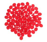 Operitacx 100 Pezzi Accessorio Naso per Bambole in Resina Cabochon Piatto a Forma di Muso di Maiale 8×10mm Rosso per Chioma e Bambole all’Uncinetto per Creazione di Peluche