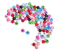 Operitacx 100 Pezzi Campanelline Colorate per Artigianato e Collari Animali Campanelle Piccole Leggere per Gioielli Fai da Te e Decorazioni Natalizie