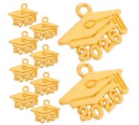Operitacx 100 Pezzi Charm in Lega Creativa a Forma di Cappello di Laurea 2026 Color Oro Design Staccabile per Accessori Fai da Te per Feste di Laurea e Anniversari