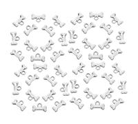 Operitacx 100 Pezzi Ciondoli Forma di Osso per in di Zinco Anticato Charm per Gioielli DIY Pendenti Resistenti e Versatili per Bracciali Collane e Collari per