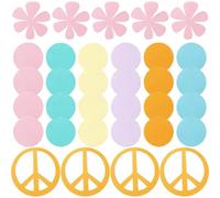 Operitacx 100 Pezzi Confetti Arcobaleno Amore e Pace per Feste, Cartone | Leggero e Atossico, per Decorare Tavoli, Sacchetti Regalo, Eventi Creativi e Progetti Fai