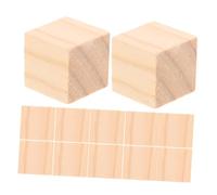 Operitacx 100 Pezzi Cubi Legno Naturale Non Trattato per Pittura Decorazione Fai da Te Educativo Impilabile per Casa Scuola e Ufficio