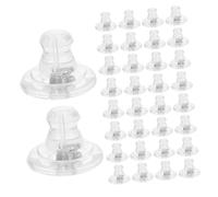 Operitacx 100 Pezzi Fermagli per Orecchini Silicone Trasparente Supporti Morbidi e Piatti per Studs Sostituzione Antiscivolo per Adatti Sensibile