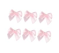 Operitacx 100 Pezzi Fiocchi di Raso Rosa Piccoli, Decorazioni Artigianali Multiuso in Nastro, per Regali, Cinture e Natale, Dimensioni 2,2x2 Cm