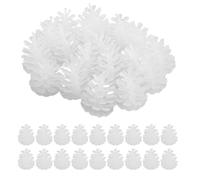 Operitacx 100 Pezzi Paralume per Lampadine LED in Plastica da 5 MM | Decorazione Bianca Superficie 3d, Sospensione Sicura, Installazione Facile per Albero e Autunno