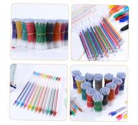 Operitacx 100 Pezzi Ricariche Gel Glitter Colorate per Scrittura Punta Liscia e per Quaderni e per