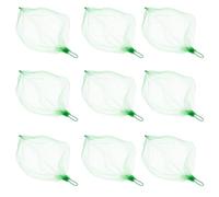 Operitacx 100 Pezzi Sacchetto Rete Riutilizzabile per Frutta e Verdura, Verde, in Nylon e Plastica, Traspirante, Grande Capacità, per Spesa e Conservazione in Bagno